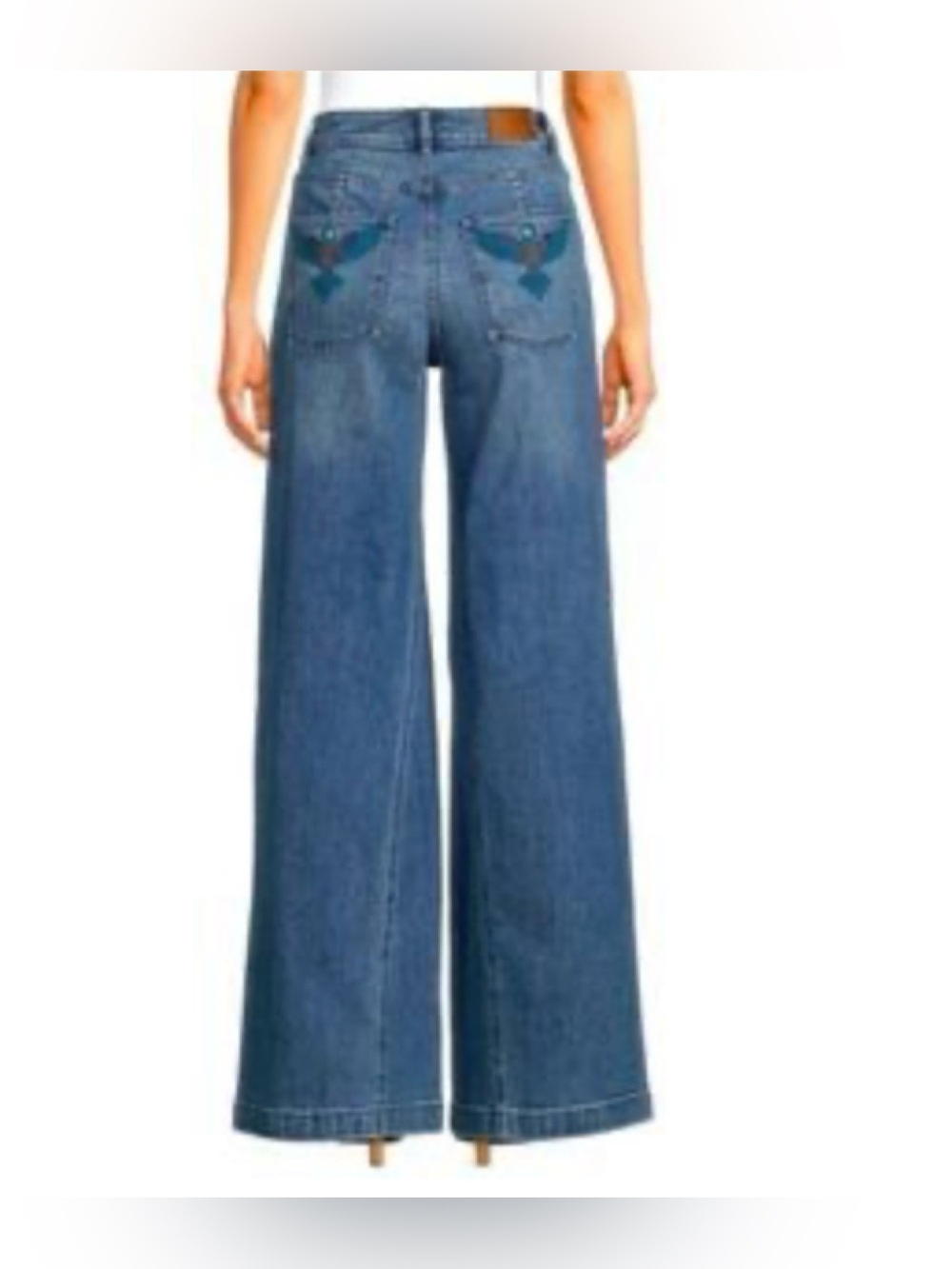 Johnny Was The Sisa Wide Leg Jeans Sz 25